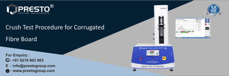 Crush Test Procedure for Corrugated Fibre Board